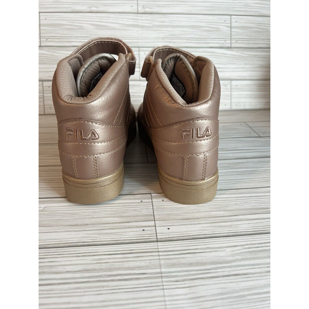 Fila Vulc 13 Sneakers High Tops Women's Size 8 Metallic Rose Gold Pink Shoes - Picture 3 of 10